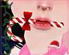 p. candy cane in mouth