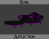 Purple/Blk Chair Ottomon