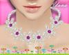 :Diamond Purple Necklace
