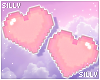 𝓼. pink pixel hearts!