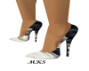A BLK WHT TWIST SHOE