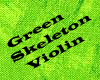 Green skeleton Violin