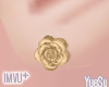 Rose Earrings Gold