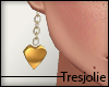 tj:. Gold Heart Earring