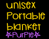 Unisex Portable Blanket