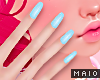 🅜LOVE: blue nails