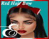 RED HAIR BOW ℰ