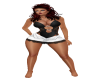Black Body suit w/skirt