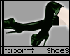 :a: Green PVC Spike Heel