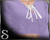 [S] Purple Half Sweater