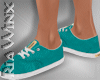 Teal Green Canvas Shoes