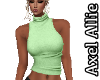 AA Lime Linen Turtleneck