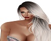 hair black end whit