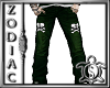 Green Skull Jeans