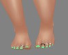!R! Feet W/Rings Green 2