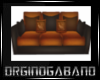 |GB| Brown n Black Sofa