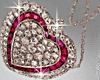 Pink Diamond Heart Bag