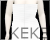 KEKE Ruched White Dress