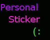 Personal Sticker;