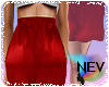 Skirt | Red Leather
