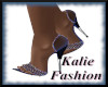 K-Blue Glitter Heels