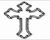 Gothic White Cross