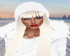 Winter hat + blonde hair
