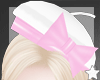 white pink artist hat