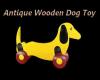 Antique wooden Dog Toy 1