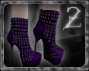 *Z* Rivet Heels Purple