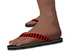 Red Black Flip Flops (M)