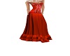 romantic red dress