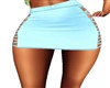 BLUE LACE UP SKIRT