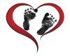 Foot prints on my heart