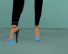 pinstripeblack blue heel