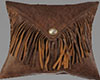 Western Leather Pillow
