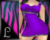 sexy purple chain dress2