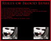 blood lush rules