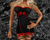 Dress Black- Red