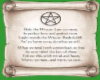 Wiccan Rede Law Scroll