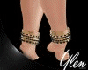 :YL: Black Gold Anklets