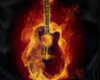 Flaming Guitar Black 