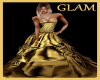 Gold Glamor Satin Gown