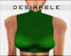 D| Green Cropped Top