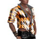 open orange plaid shirt