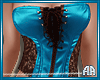 Corset Turquoise Brown