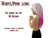 White/Pink long