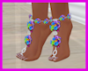 Di*Flowered Jeweled Feet