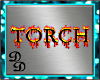Torch Floor Sign