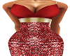 Red Adara Gown Slim